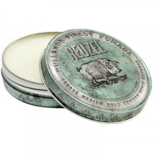 Reuzel Green Medium Hold Grease Vidutinės fiksacijos plaukų pomada, 35g