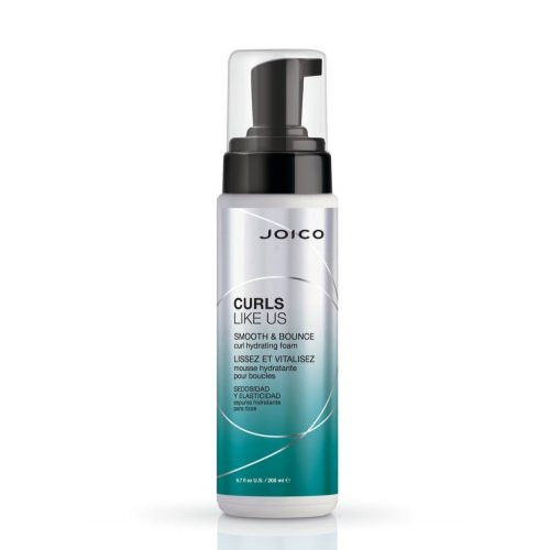 Joico Curls Like Us Smooth & Bounce Curl Hydrating Foam Drėkinamosios plaukų putos garbanoms, 200ml
