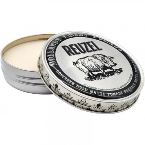 Reuzel Concrete Hold Matte Pomade Itin stiprios fiksacijos plaukų formavimo pomada, 35g