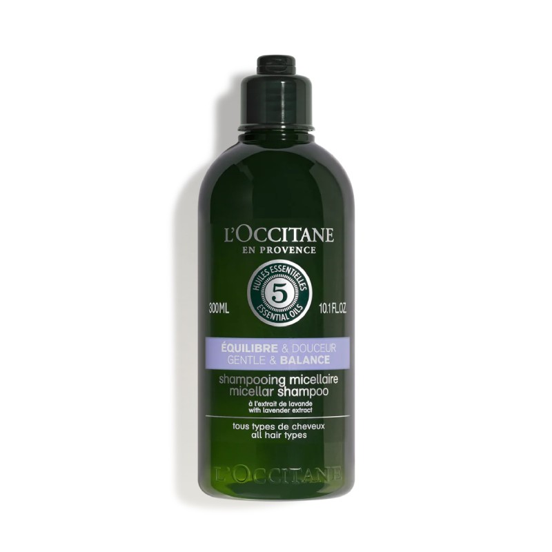 L'OCCITANE 5 eteriniai aliejai Gentle & Balance micelinis šampūnas 300 ml