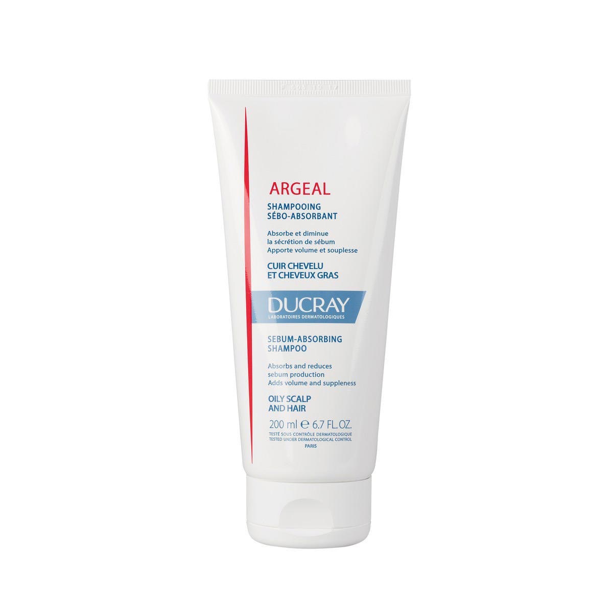 DUCRAY Argeal sebumą reguliuojantis šampūnas 200 ml