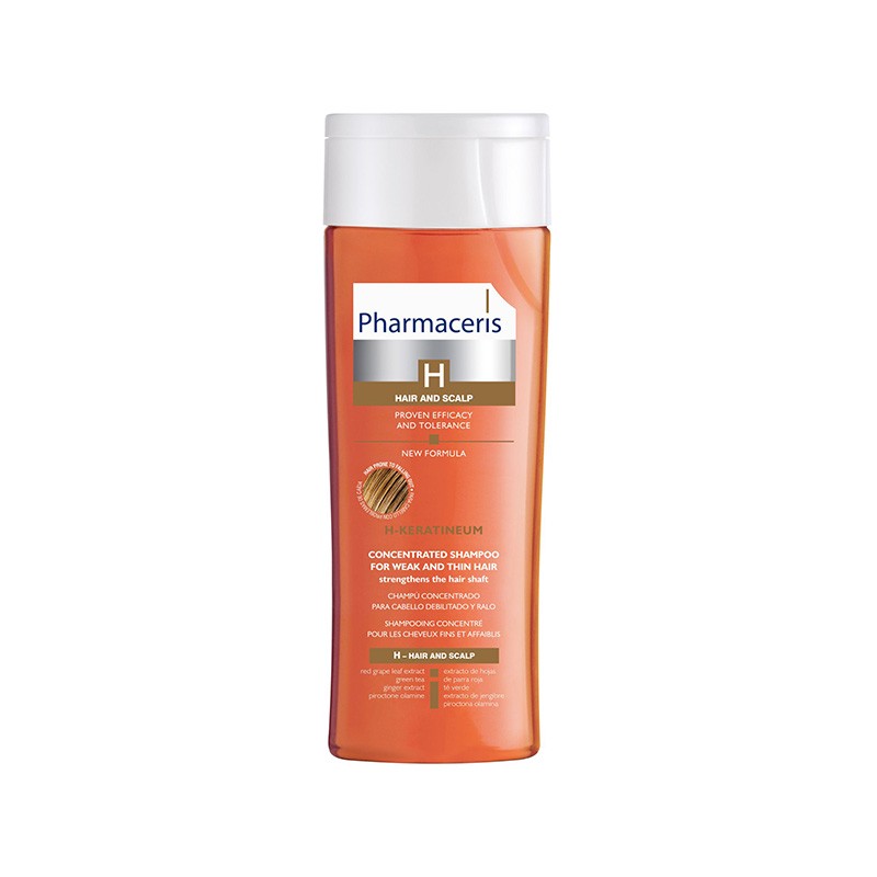 PHARMACERIS H Keratineum stiprinantis šampūnas 250 ml