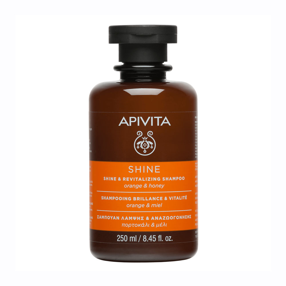 APIVITA SHINE & REVITALIZING šampūnas suteikia plaukams blizgesio 250 ml