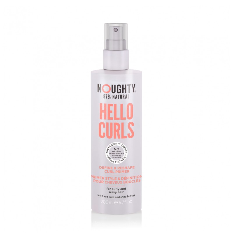 NOUGHTY Hello Curls Primer formavimo purškiklis garbanotiems banguotiems plaukams 200 ml