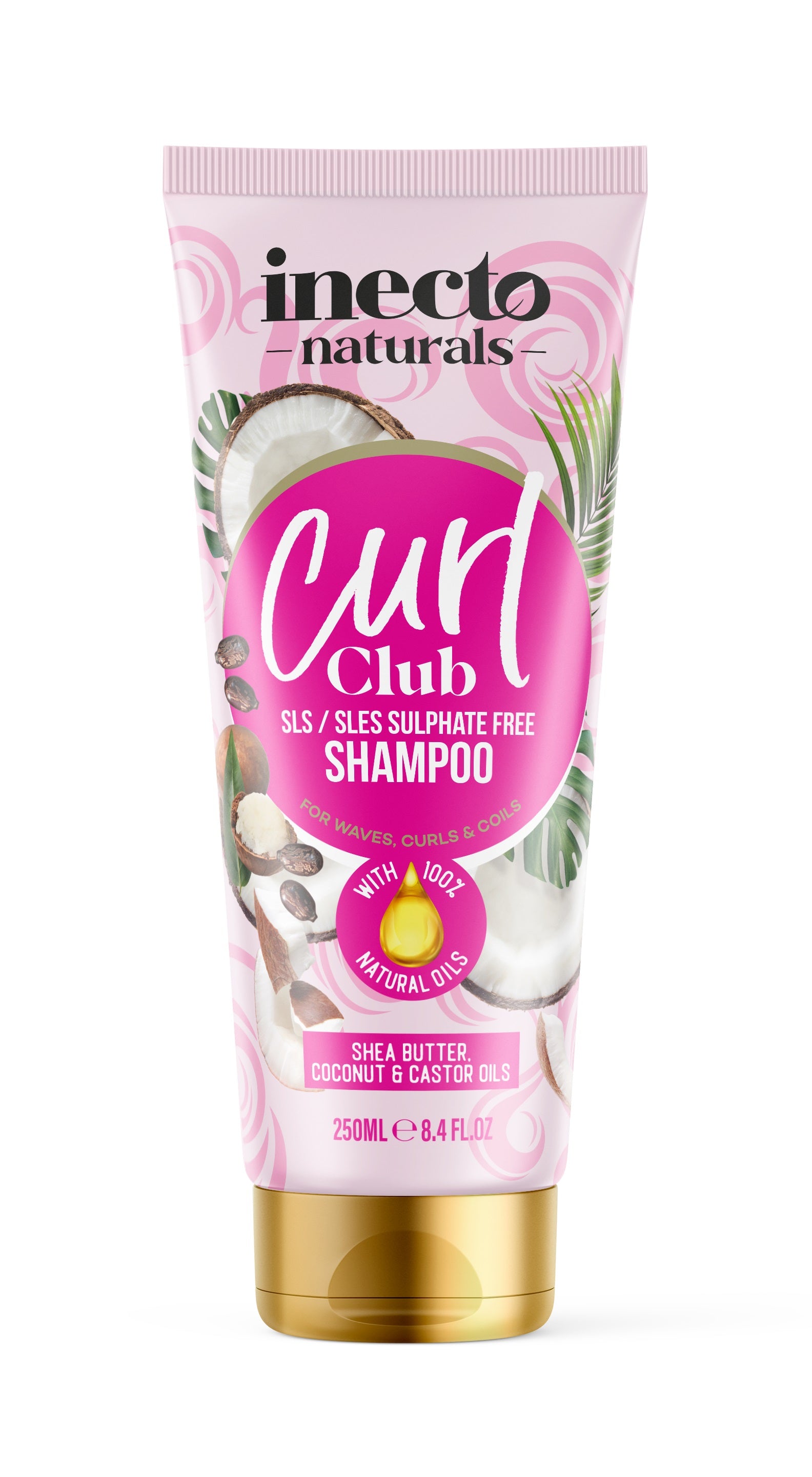 Inecto Curl Club - šampūnas be sulfatų garbanotiems plaukams - 250ml