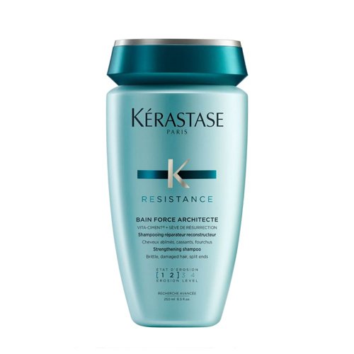 Šampūnas pažeistiems plaukams Kerastase Resistance Bain Force Architecte Strengthening Shampoo (Level 1-2) 250 ml