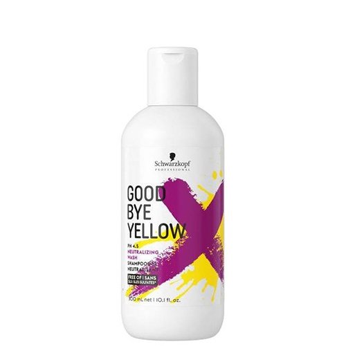 Geltonus tonus neutralizuojantis šampūnas Schwarzkopf Good Bye Yellow Shampoo 300ml