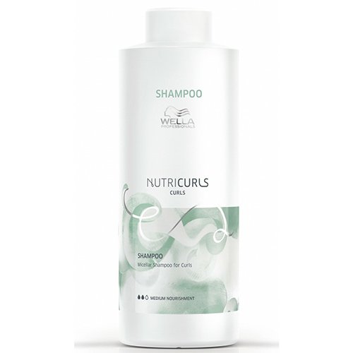 Micelinis šampūnas garbanotiems plaukams Wella Nutricurls Shampoo Medium Nourishment 1000ml