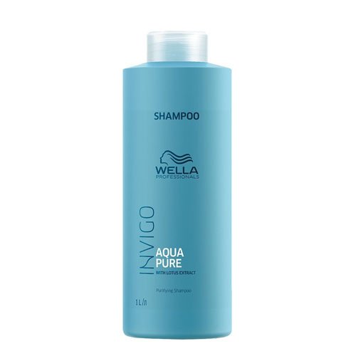 Valomasis šampūnas Wella Invigo Aqua Pure Shampoo 1000ml