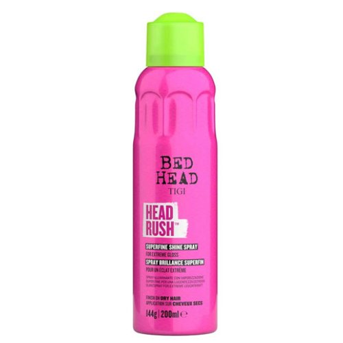 Purškiamas plaukų blizgesys Tigi Bed Head Headrush Shine Adrenaline 200ml