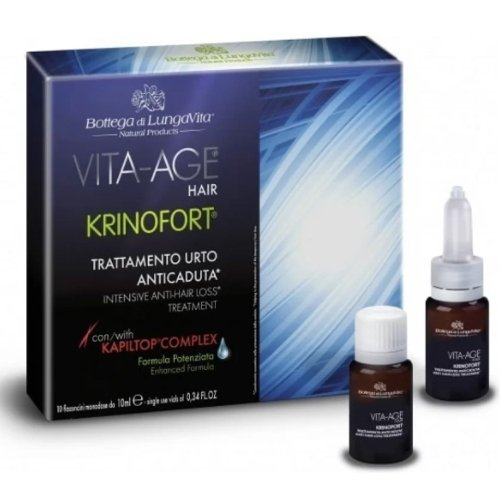 Intensyvi priemonė nuo plaukų slinkimo VITA-AGE HAIR,  10x10 ml