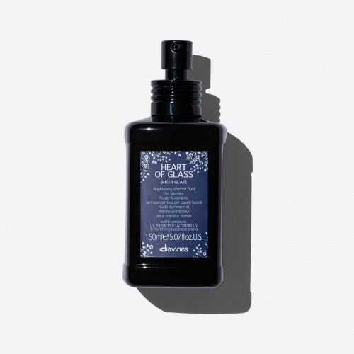 Davines Heart of Glass Sheer Glaze Blizgesys ir apsauga šviesiems plaukams, 150ml