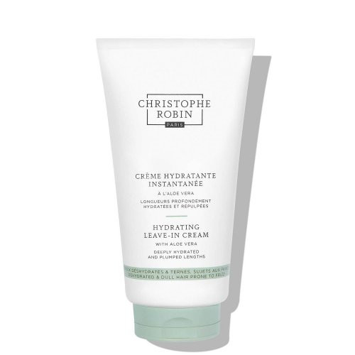 Christophe Robin Hydrating Leave-In Cream Glotninantis plaukų kremas su alijošiumi, 150ml