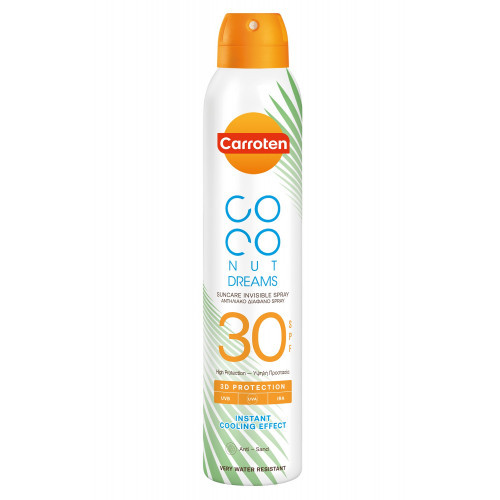 Carroten Dry Mist Coconut Dreams SPF30 Apsaugos nuo saulės dulksna, 200ml