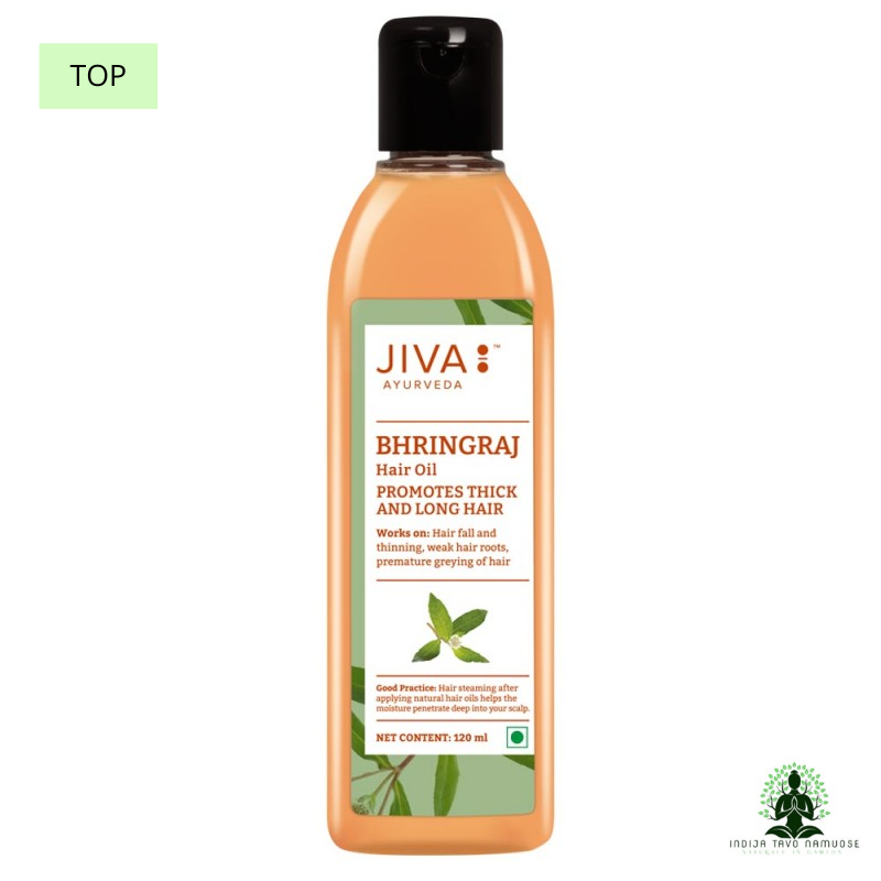 Stiprinamasis plaukų aliejus Jiva Ayurveda Bhringraj 120ml