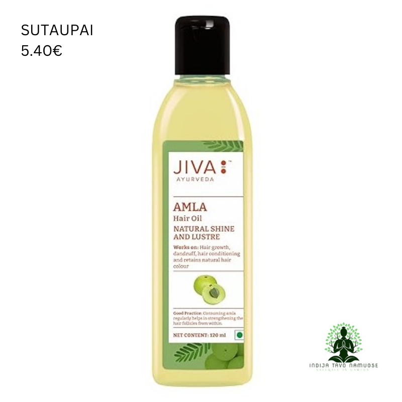 Amla aliejus visų tipų plaukams Jiva Ayurveda 120ml