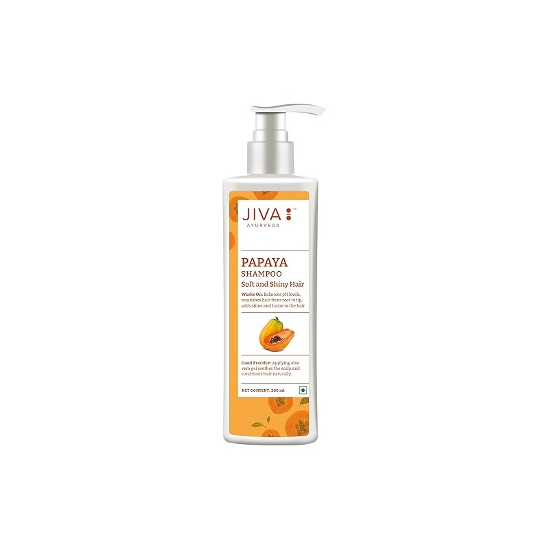 Maitinamasis šampūnas plaukams Jiva Ayurveda Papaya 200ml