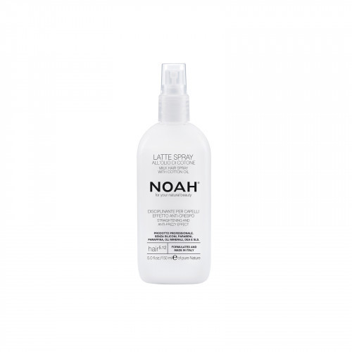 Noah 5.12. Milk Hair Spray With Cotton Oil Plaukų pienelis, apsaugantis nuo vėlimosi, 150ml