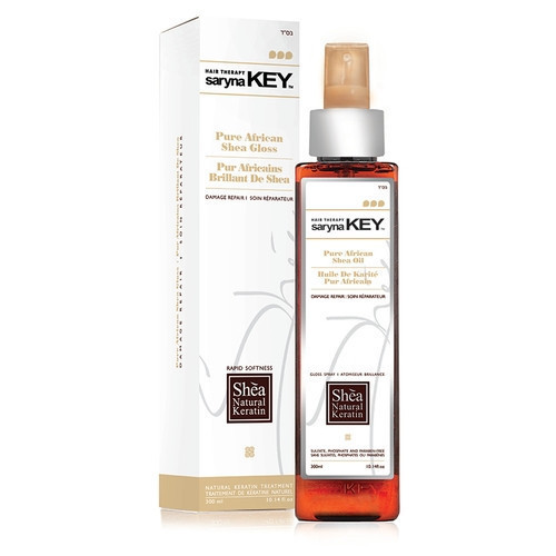 Saryna Key Damage Repair Pure African Shea Oil Gloss Spray Žvilgesio suteikiantis plaukų purškiklis, 250ml