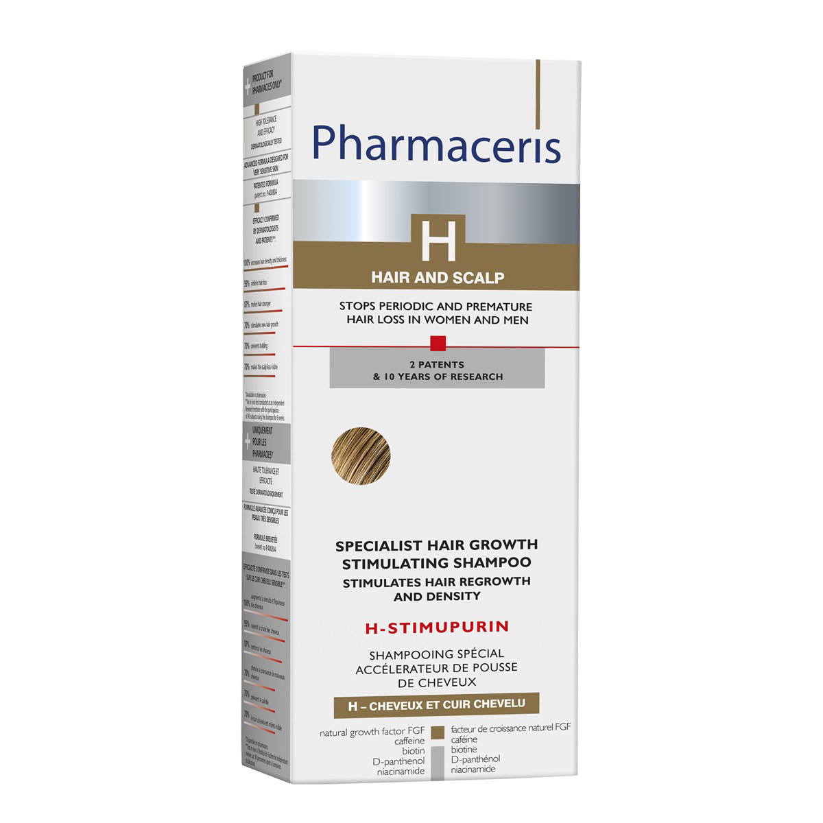 PHARMACERIS H STIMUPURIN, augimą skatinantis šampūnas, 250 ml