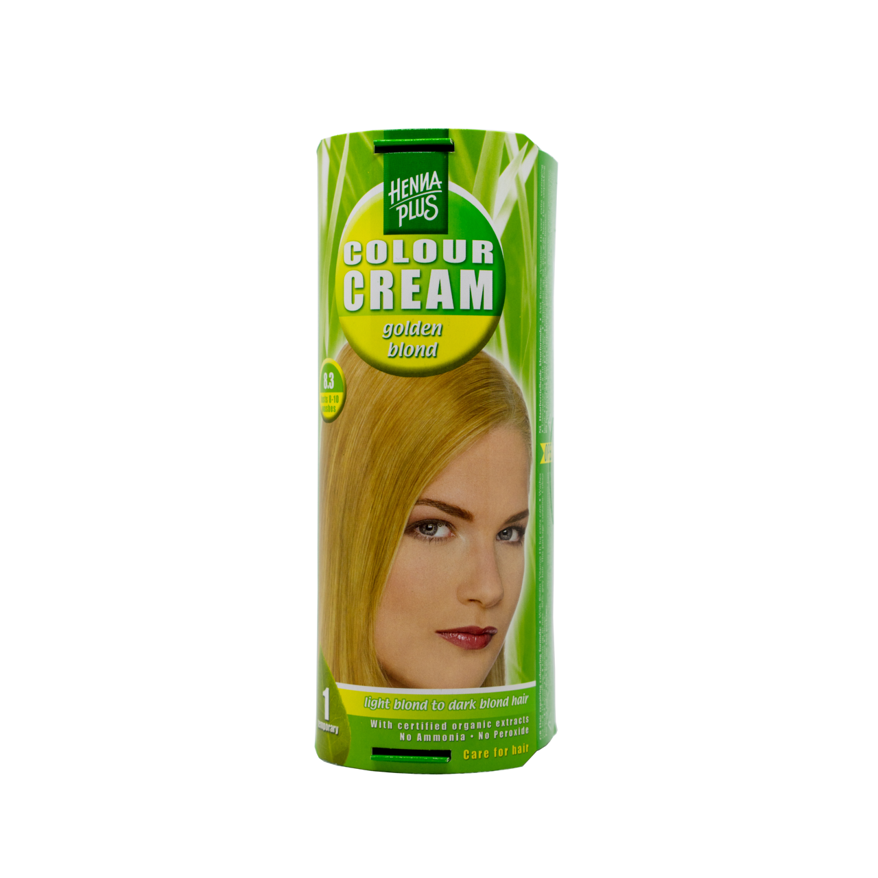 HENNAPLUS dažantis kremas Colour Cream, spalva aukso blondinė 8.3, 60 ml