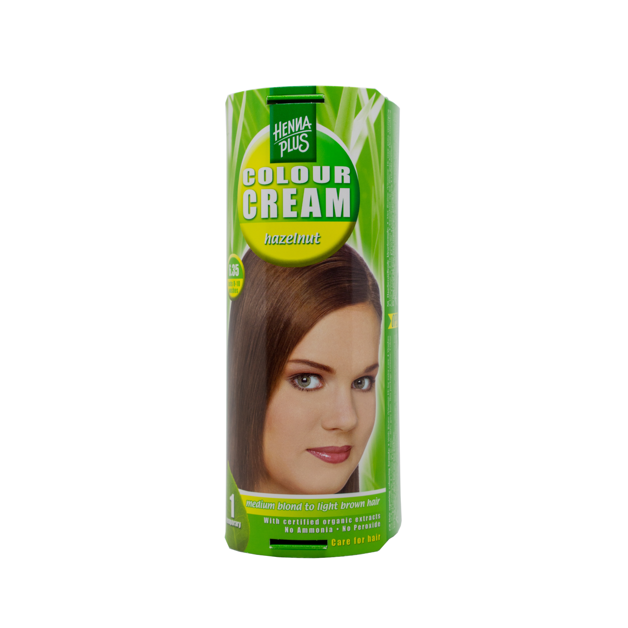HENNAPLUS dažantis kremas Colour Cream, spalva riešuto 6.35, 60 ml