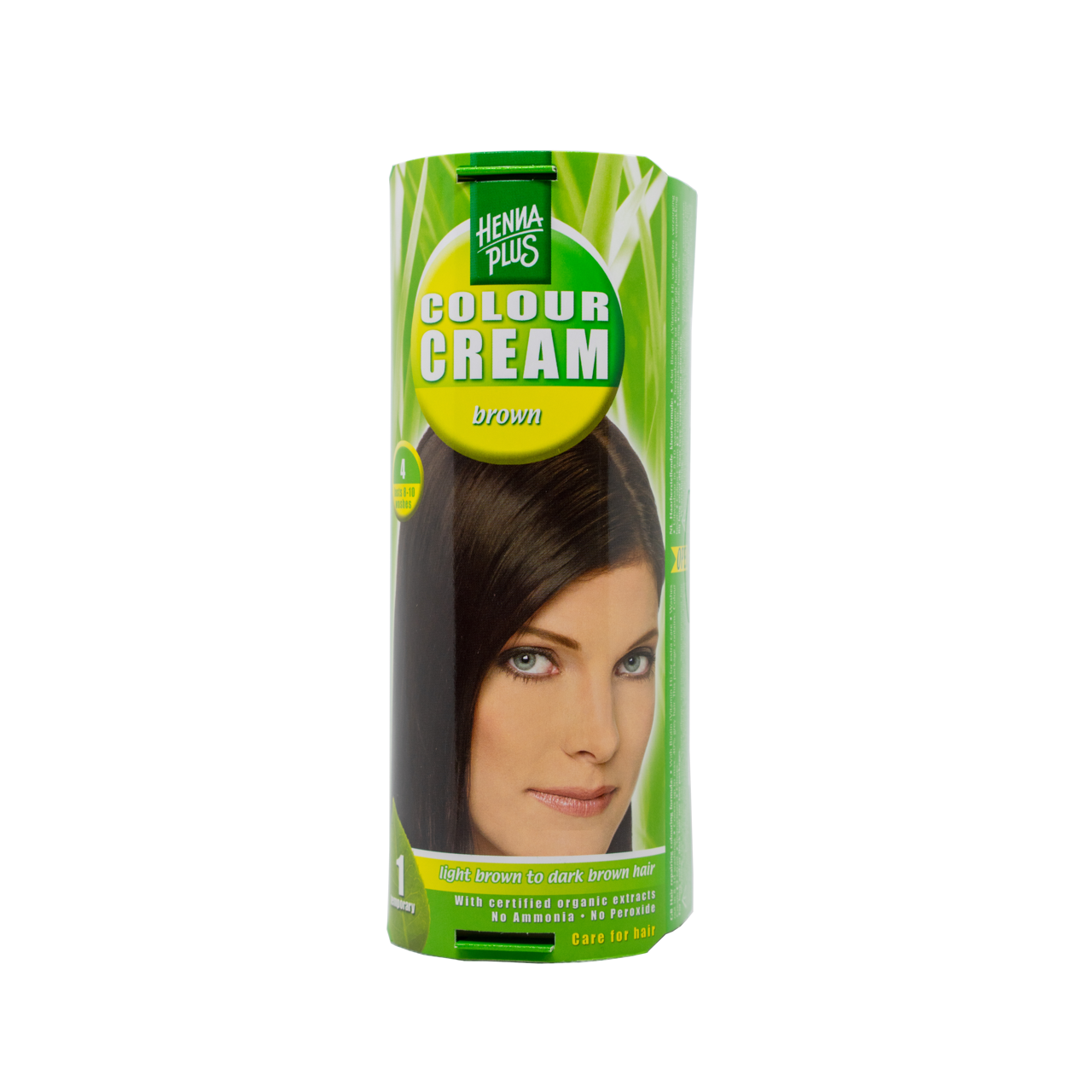 HENNAPLUS dažantis kremas Colour Cream, spalva  ruda 4, 60 ml