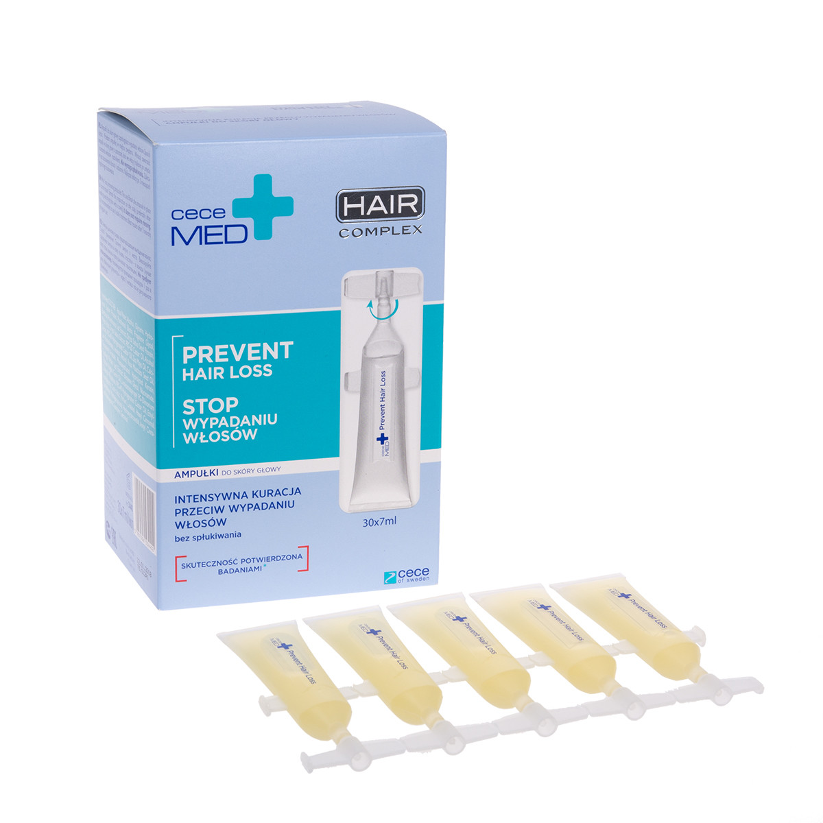 CECE MED, ampulės nuo plaukų slinkimo, 7 ml x 30 vnt.