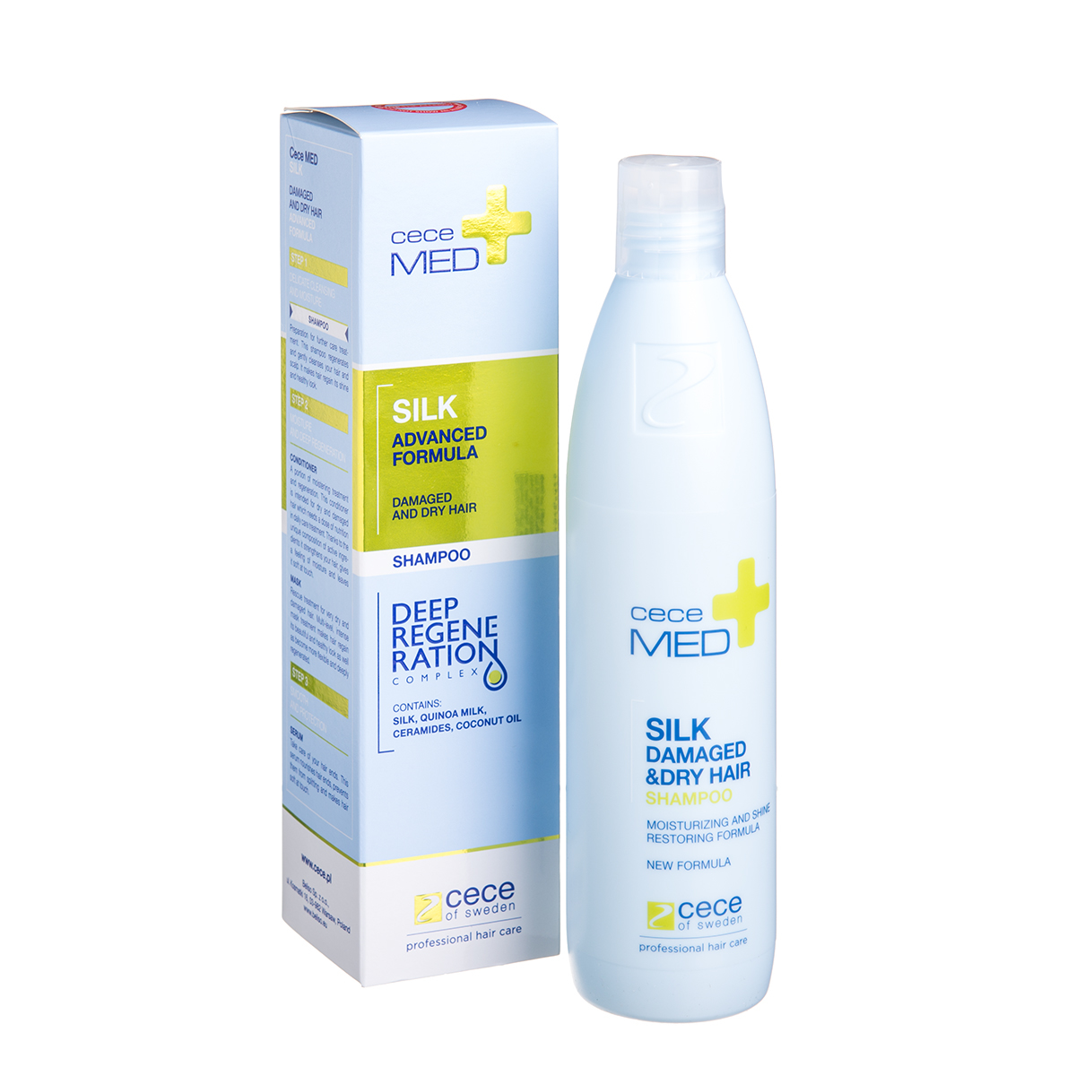 CECE MED, šampūnas su šilko proteinais, 300 ml