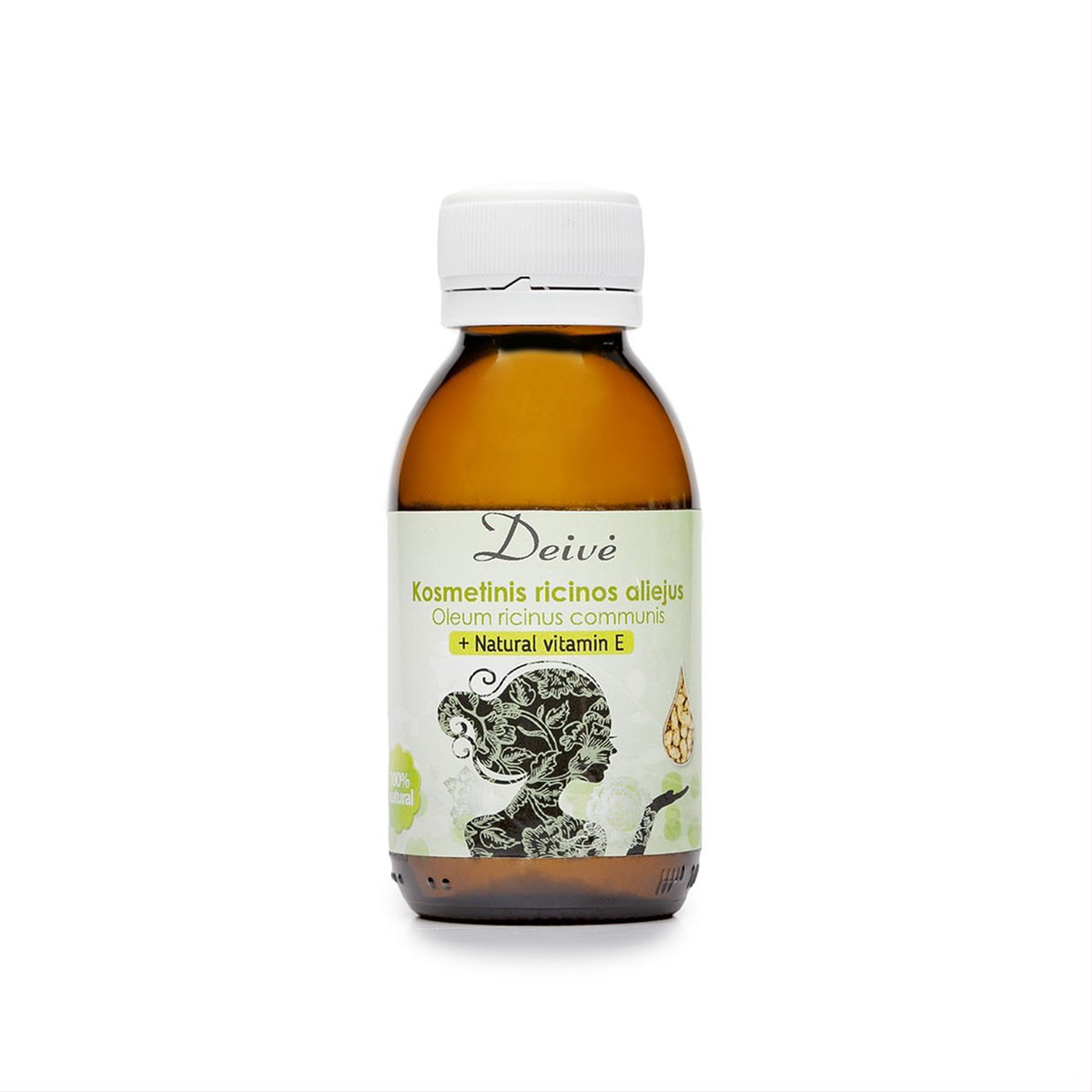 DEIVĖ, ricinų aliejus su natūraliu vitaminu E, 100 ml