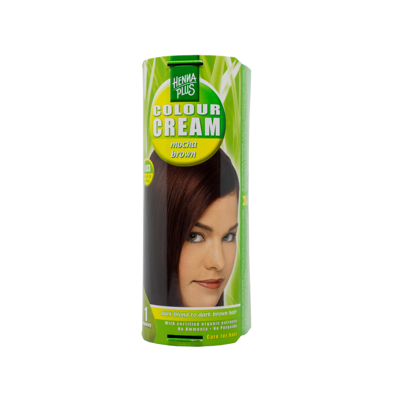 HENNAPLUS dažantis kremas Colour Cream, spalva kavos ruda 4.03, 60 ml