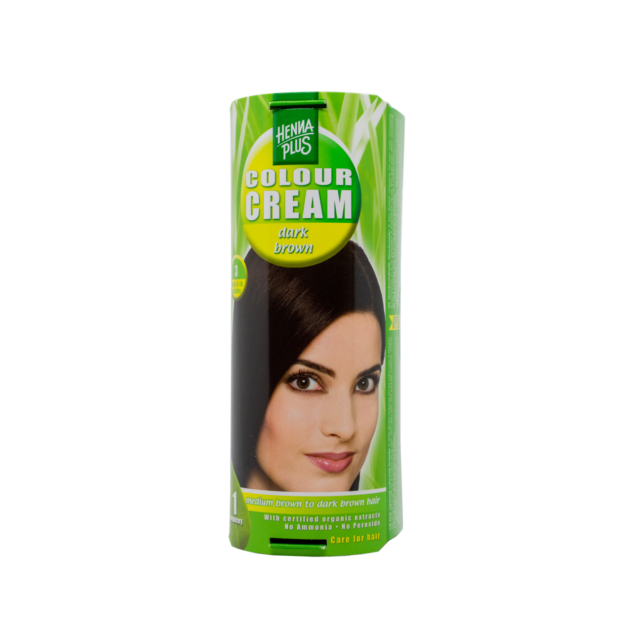 HENNAPLUS dažantis kremas Colour Cream, spalva tamsi ruda 3, 60 ml