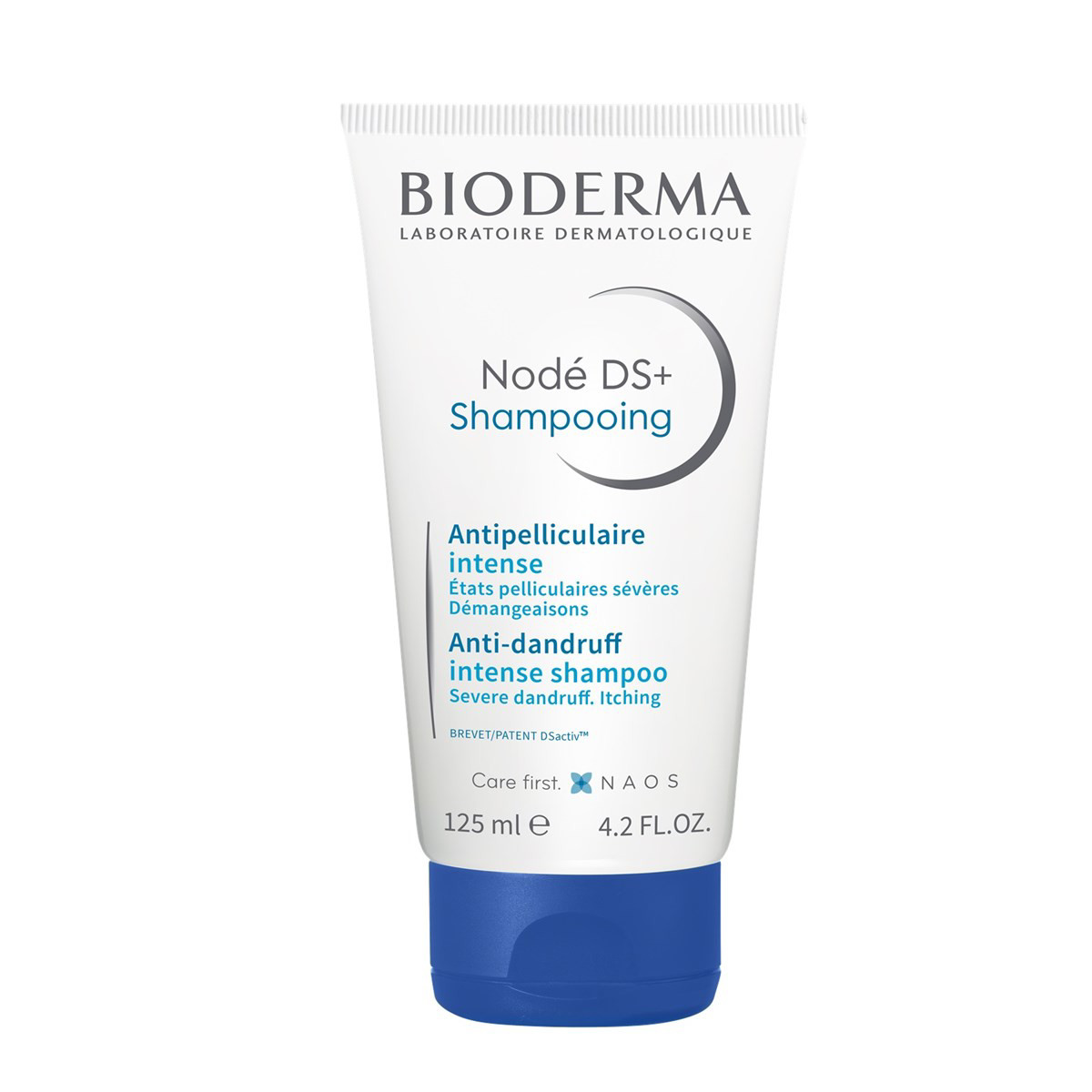 BIODERMA NODE DS+ SHAMPOOING, šampūnas stipriai pleiskanojančiai ir niežtinčiai galvos odai, 125 ml