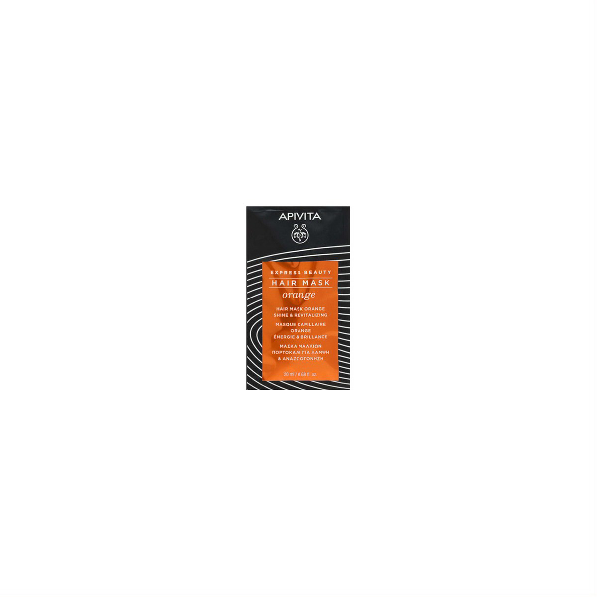 APIVITA EXPRESS BEAUTY, kaukė plaukams su apelsinais, gaivinanti, 20 ml