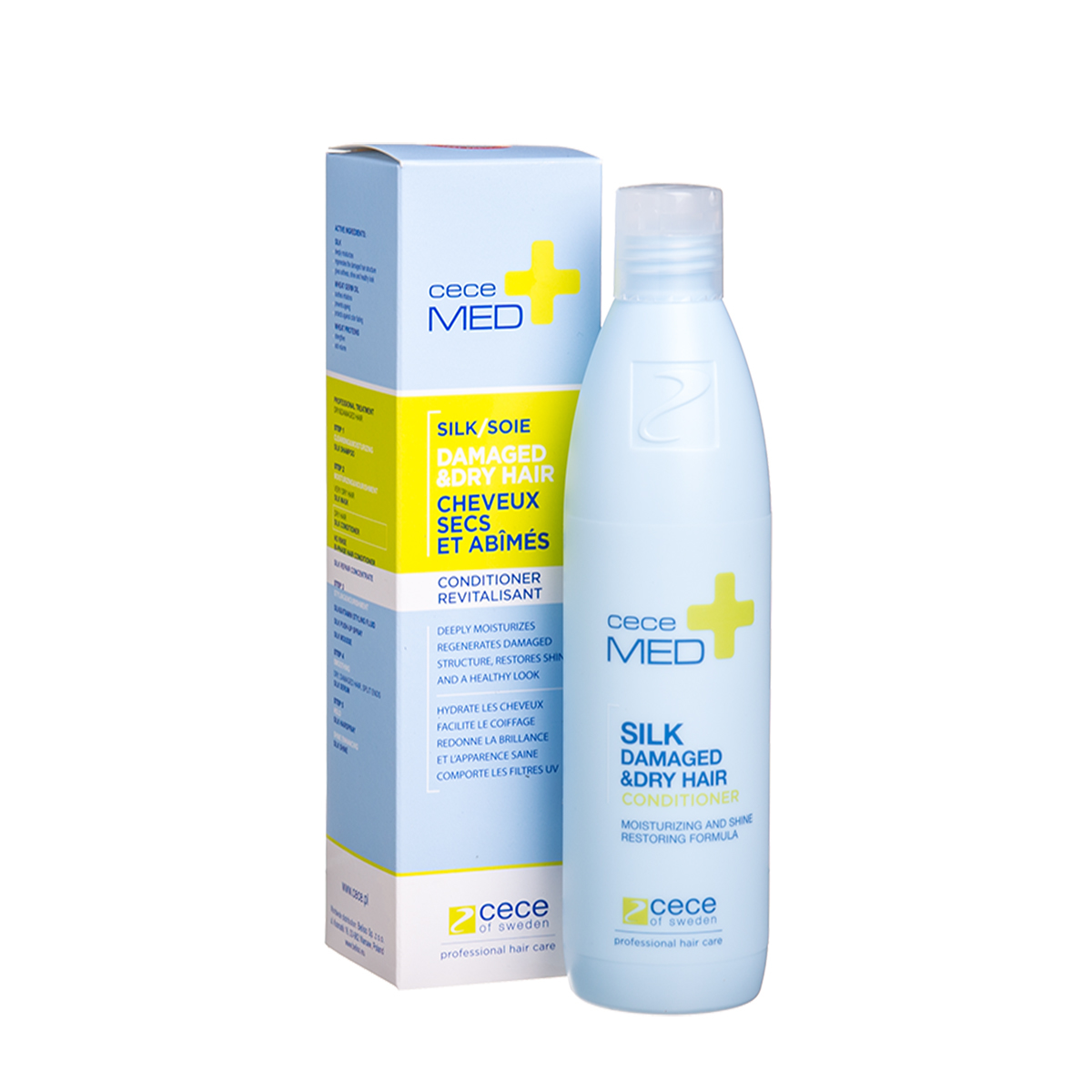 CECE MED, kondicionierius sausiems, pažeistiems plaukams, Šilkas, 300 ml