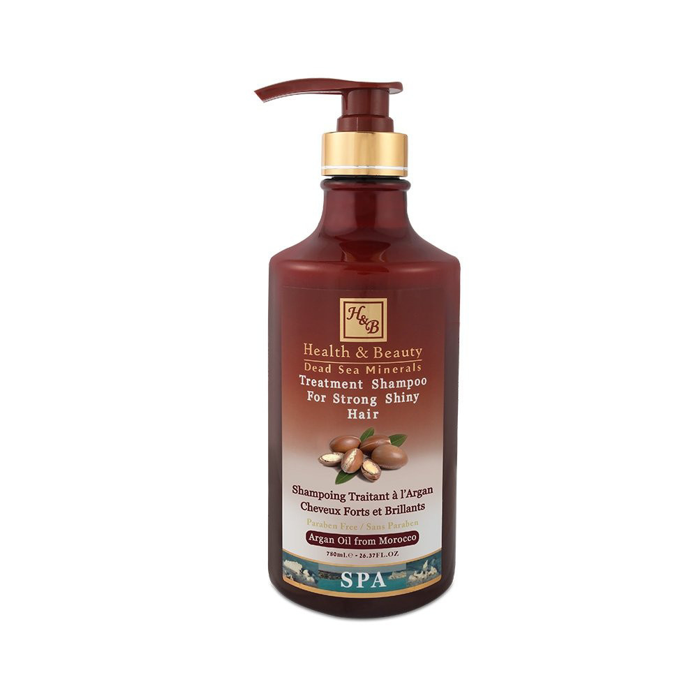 HEALTH&BEAUTY Šampūnas stipriems žvilgantiems plaukams su Argano aliejumi, 780 ml