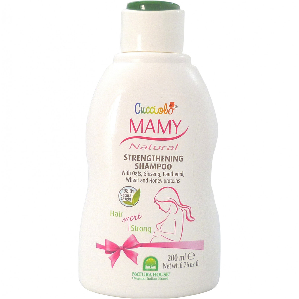 NATURA HOUSE stiprinamasis šampūnas besilaukiančioms ir maitinančioms mamoms, 200ml