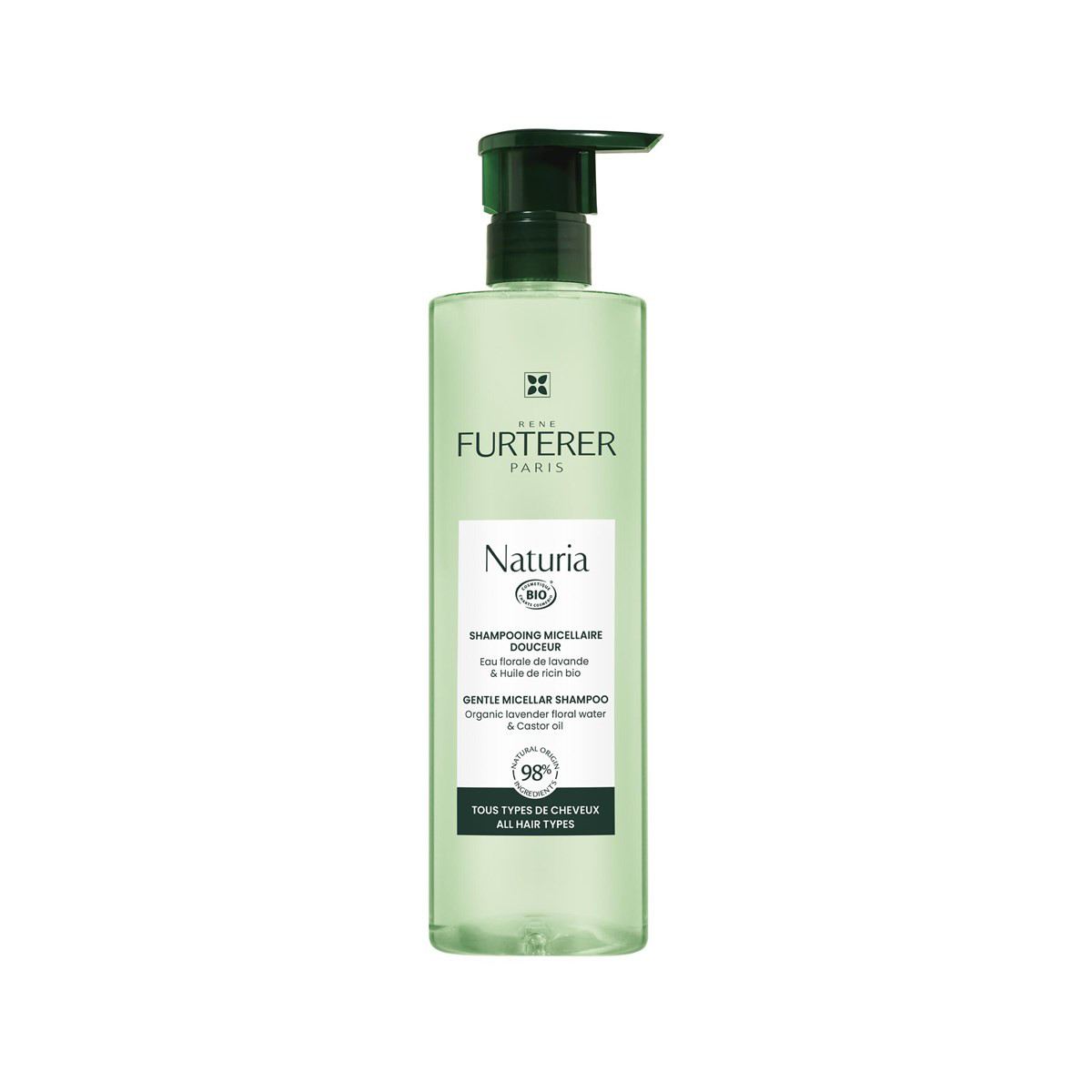 RENE FURTERER NATURIA, švelnus kasdienio naudojimo šampūnas, 400 ml
