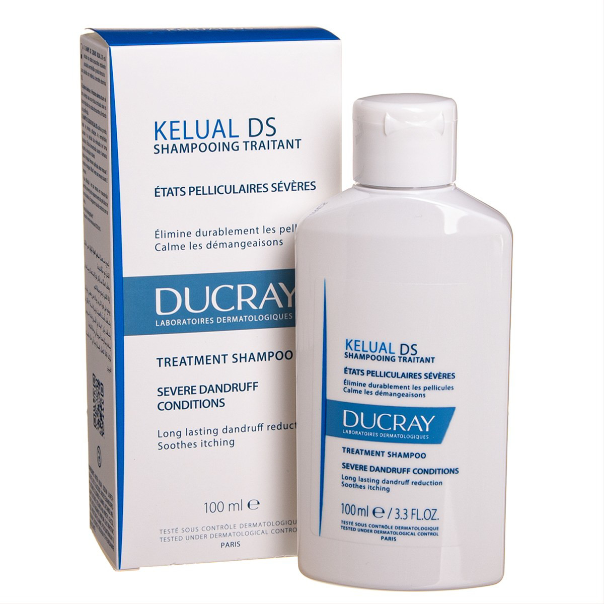 DUCRAY KELUAL, šampūnas nuo pleiskanų, niežulio, 100ml