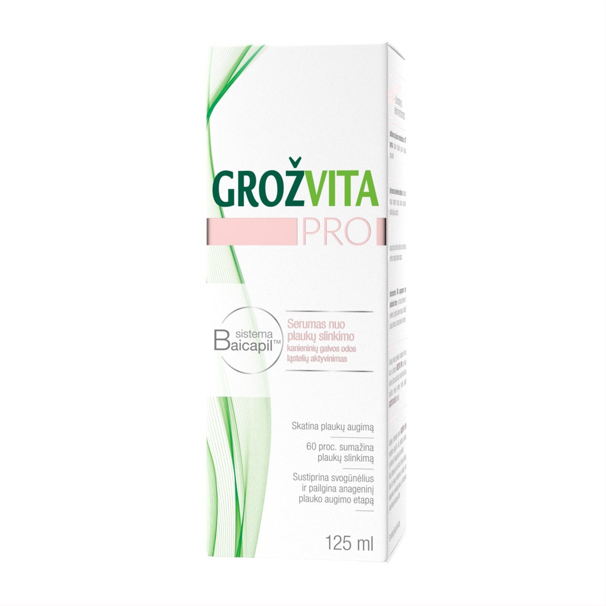 GROŽVITA PRO, serumas nuo plaukų slinkimo, 125 ml
