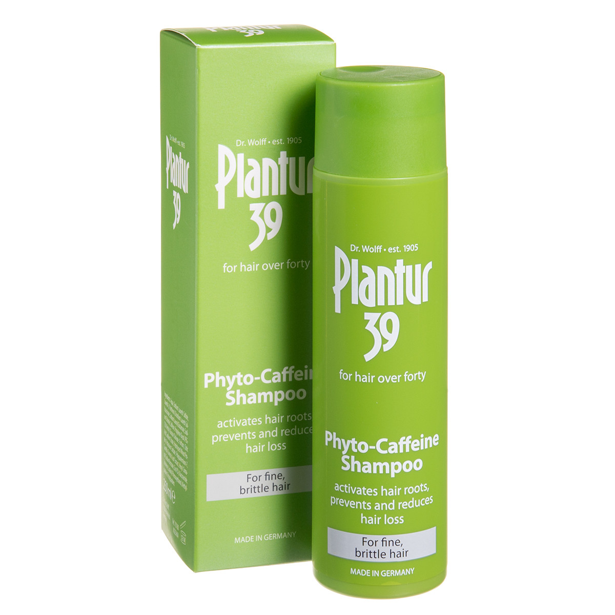 PLANTUR 39, šampūnas su kofeinu nuo plaukų slinkimo, 250 ml