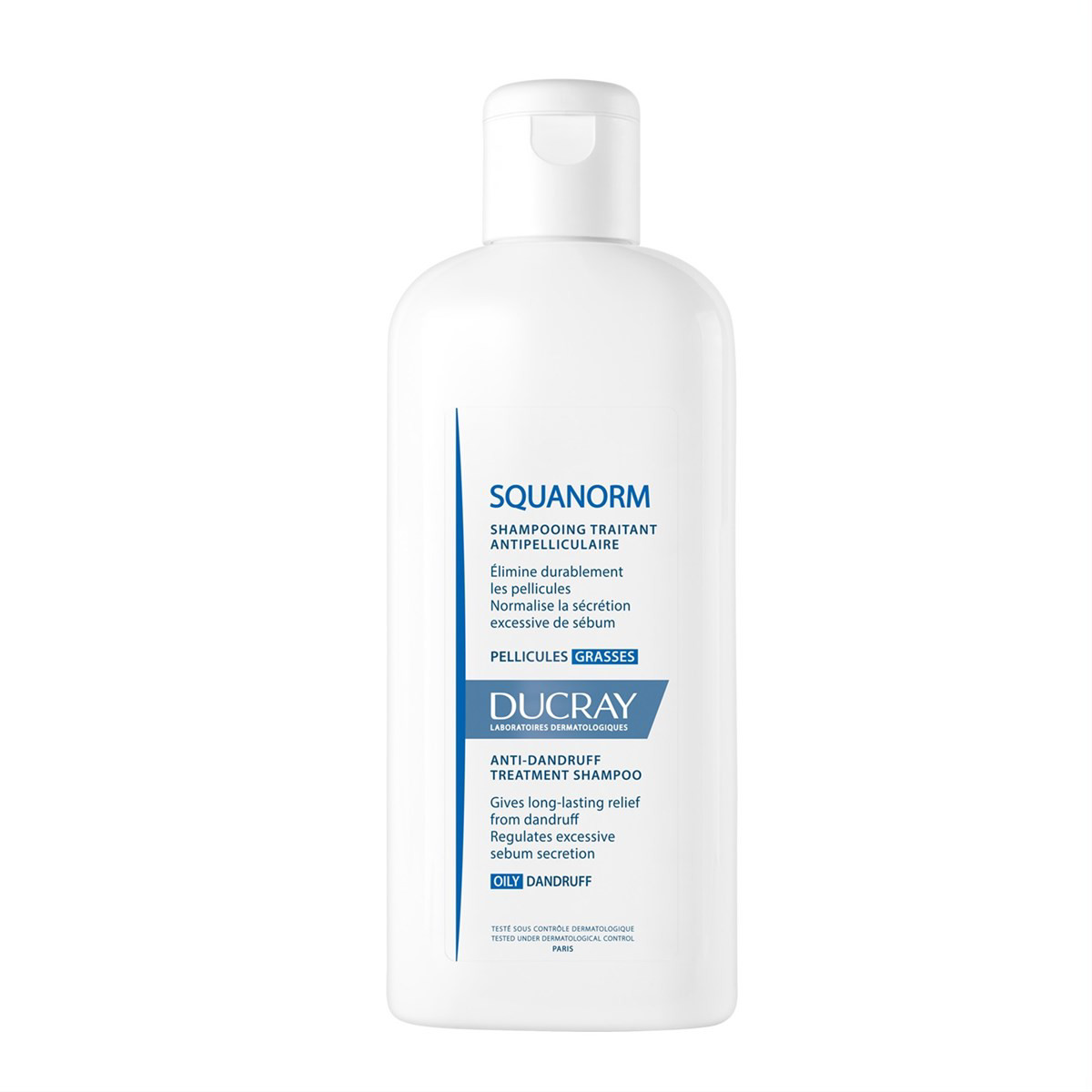 DUCRAY SQUANORM, šampūnas nuo riebių pleiskanų, 200 ml