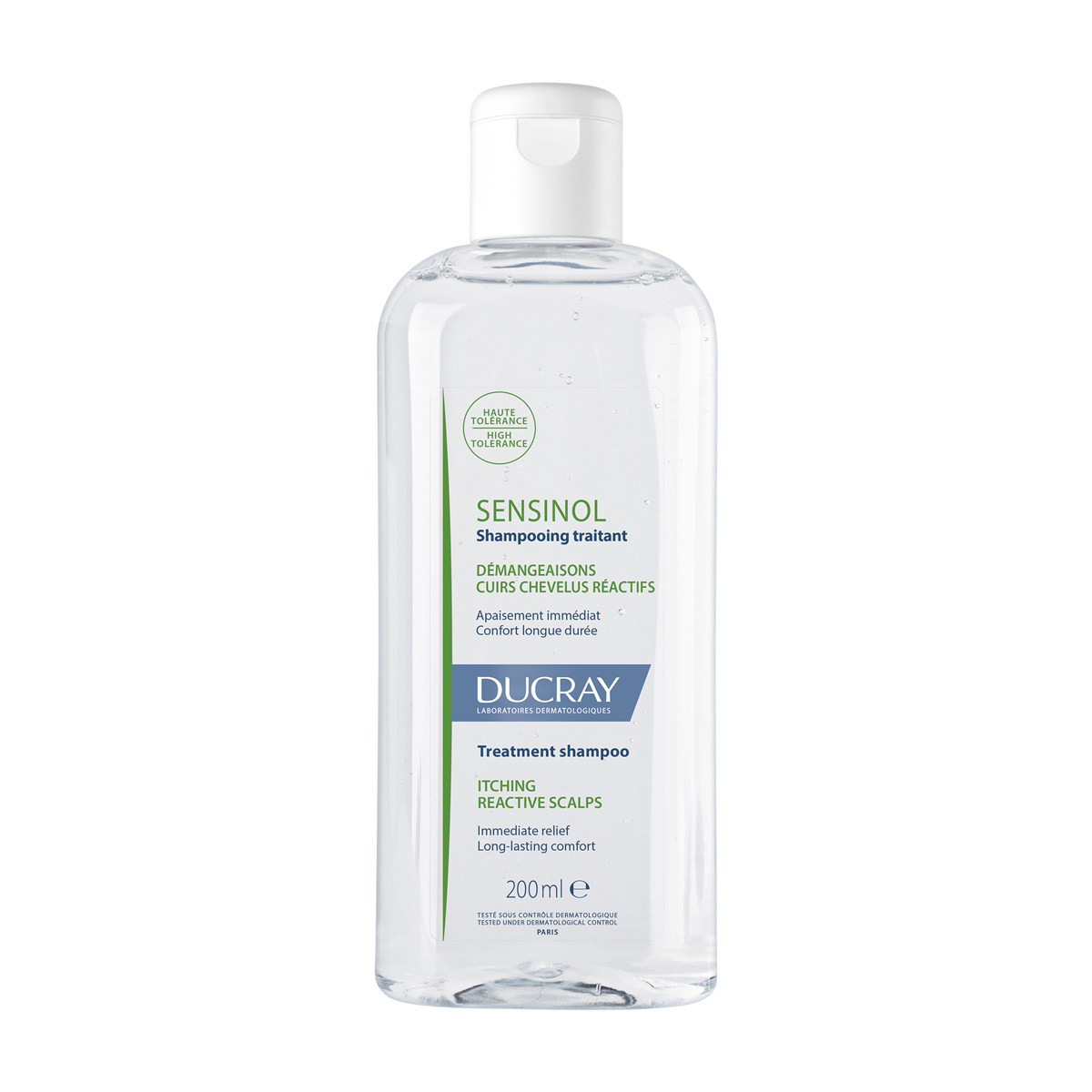 DUCRAY SENSINOL, raminamasis šampūnas, niežtinčiai, jautriai odai, 200 ml