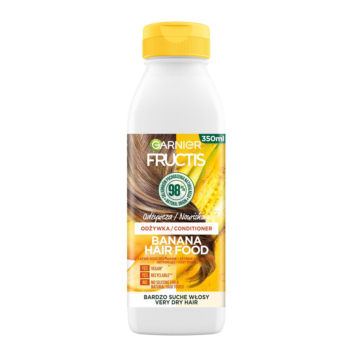 FRUCTIS BANANA HAIR FOOD, plaukų balzamas, 350ml