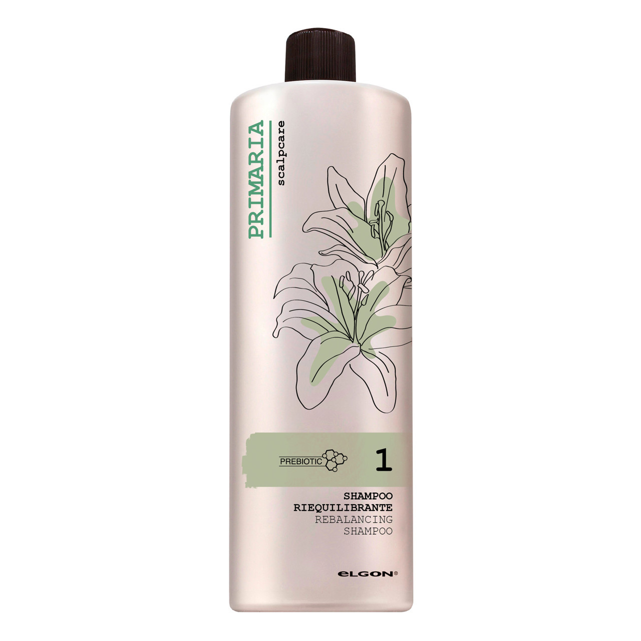 ELGON PRIMARIA REBALANCING CLAY SHAMPOO, šampūnas riebiai galvos odai, 1000 ml