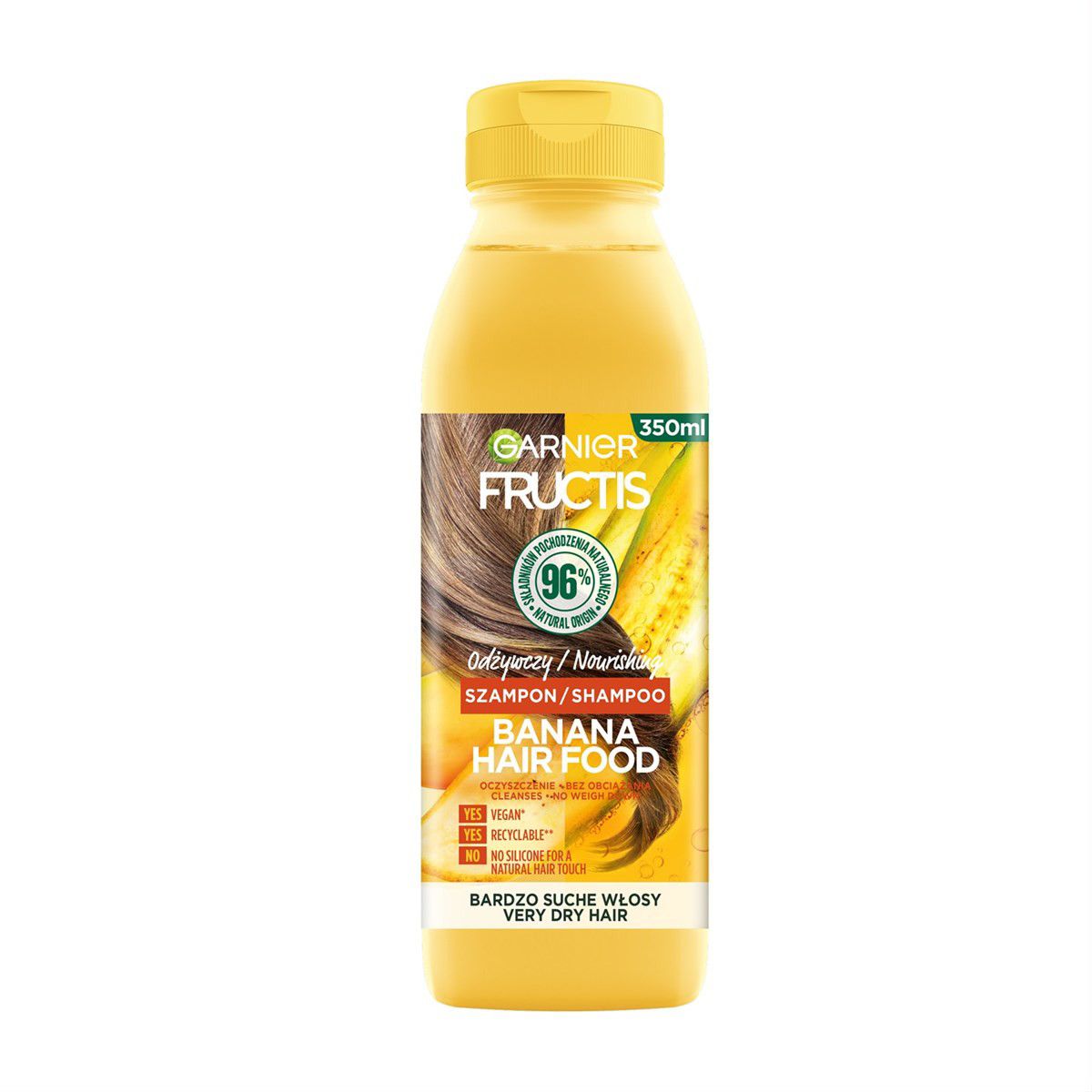 FRUCTIS BANANA HAIR FOOD, šampūnas, 350ml