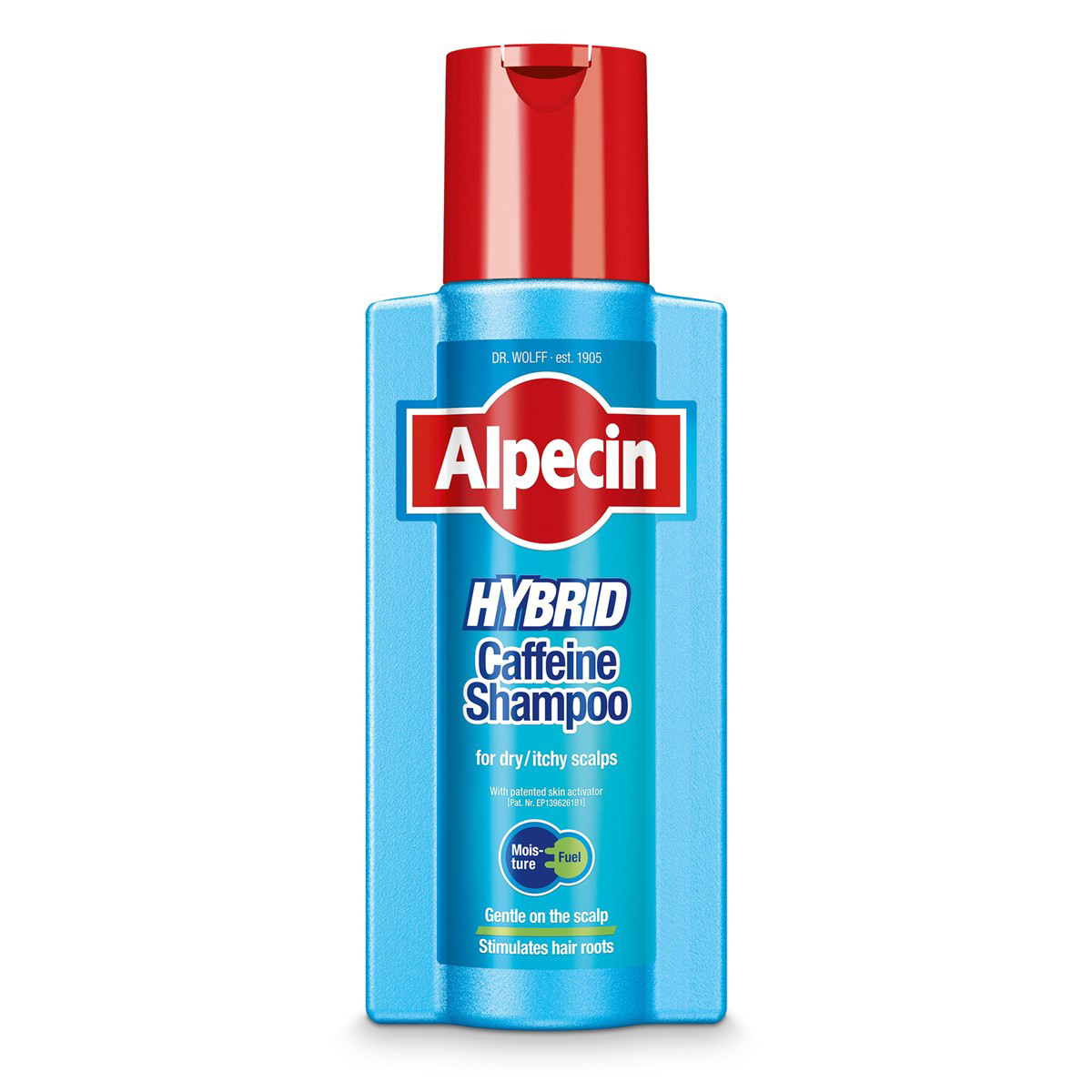 ALPECIN HYBRID, šampūnas su kofeinu sausai galvos odai, 250 ml