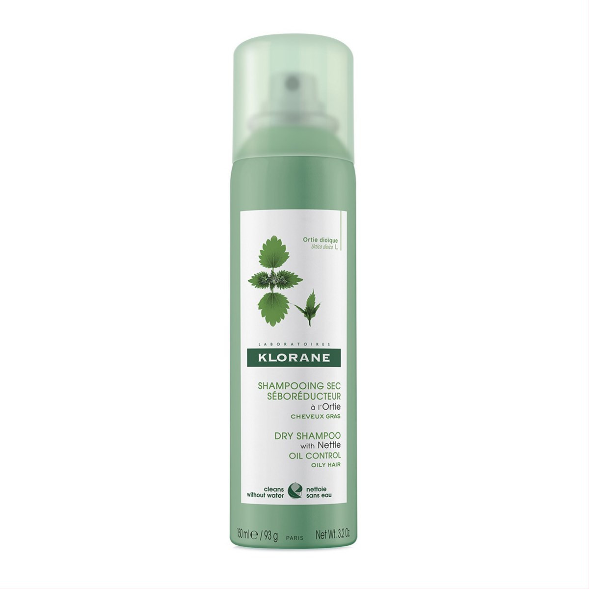 KLORANE DILGĖLIŲ, sausas, riebalų išsiskyrimą reguliuojantis šampūnas, 150 ml