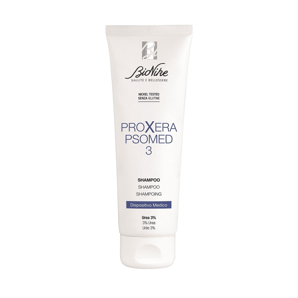 BIONIKE PROXERA PSOMED 3, šampūnas psoriazės paveiktai galvos odai, su 3% šlapalo, 125 ml