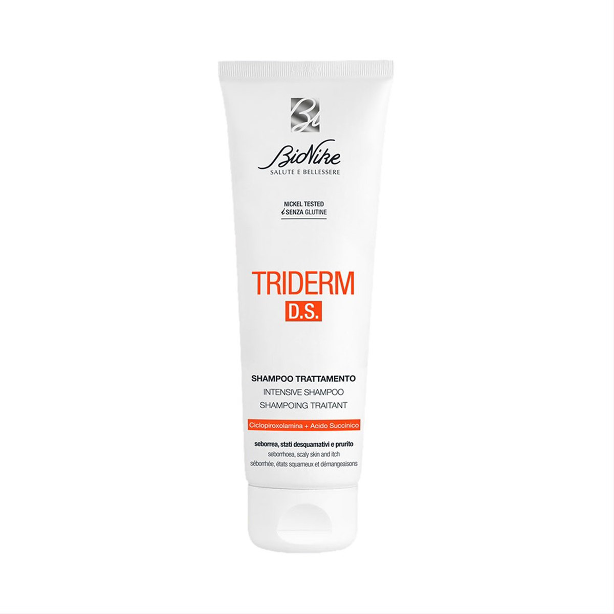 BIONIKE TRIDERM D.S., intensyvaus poveikio šampūnas, seborėjinio dermatito paveiktai galvos odai, 125ml